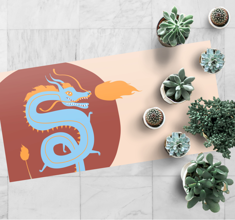 民族乙烯基地毯展现龙之精神 - TenStickers