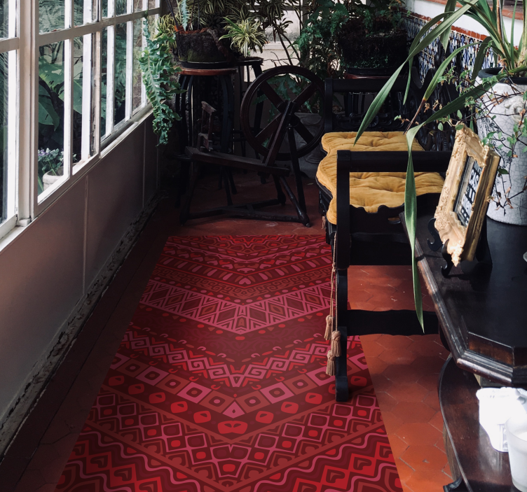 民族乙烯基地毯 民族图案路径 - TenStickers