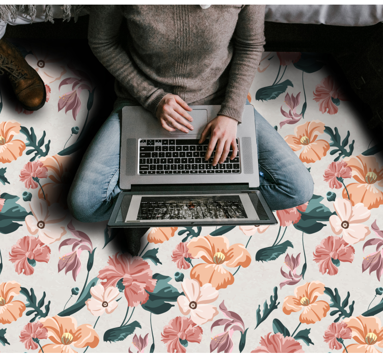 乙烯基花草地毯带来植物的欢乐 - TenStickers