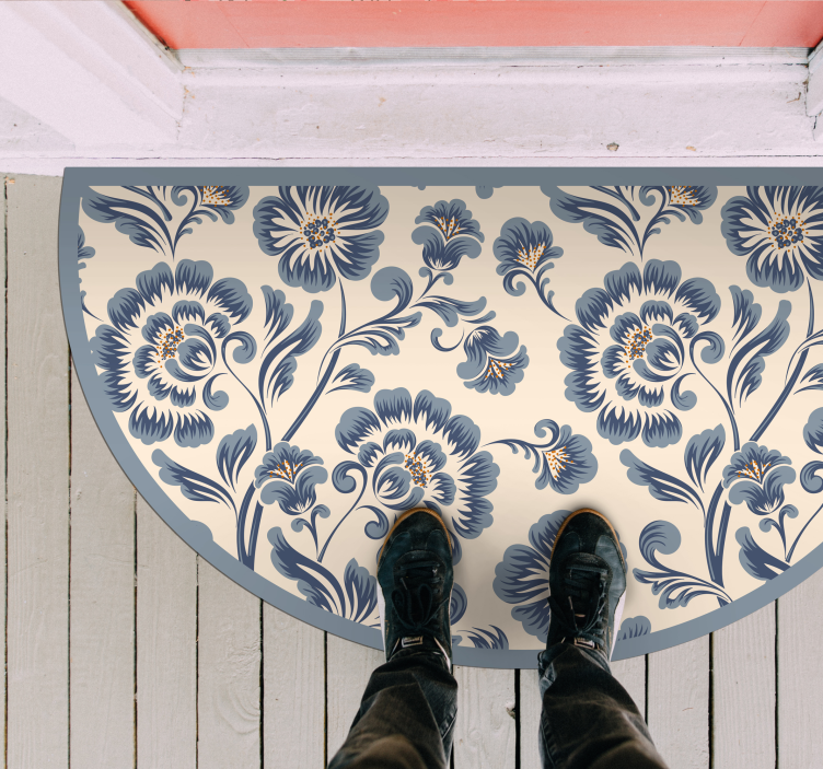 乙烯基花草地毯 花香入口增强剂 - TenStickers