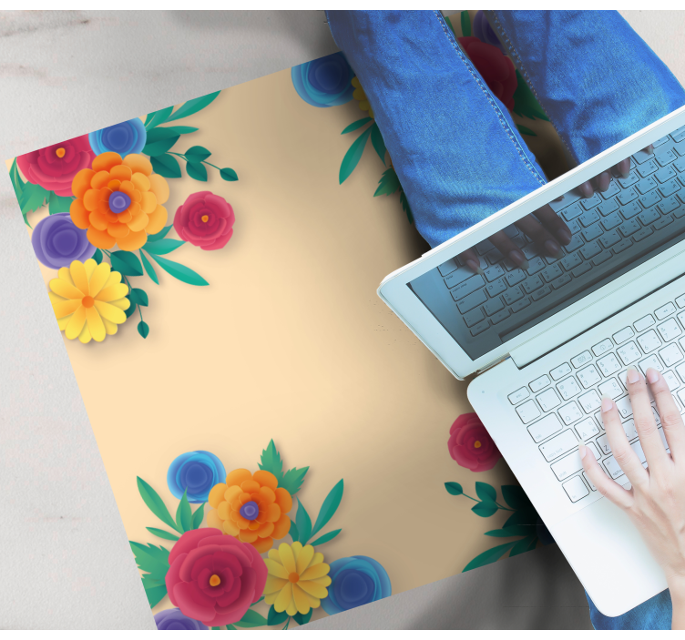 乙烯基花草地毯生机盎然的花朵 - TenStickers