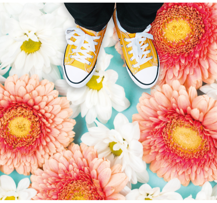 乙烯基花草地毯绚丽花朵 - TenStickers