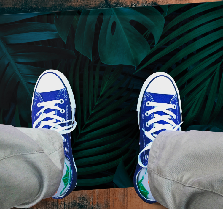 乙烯基花草地毯 热带植物 - TenStickers