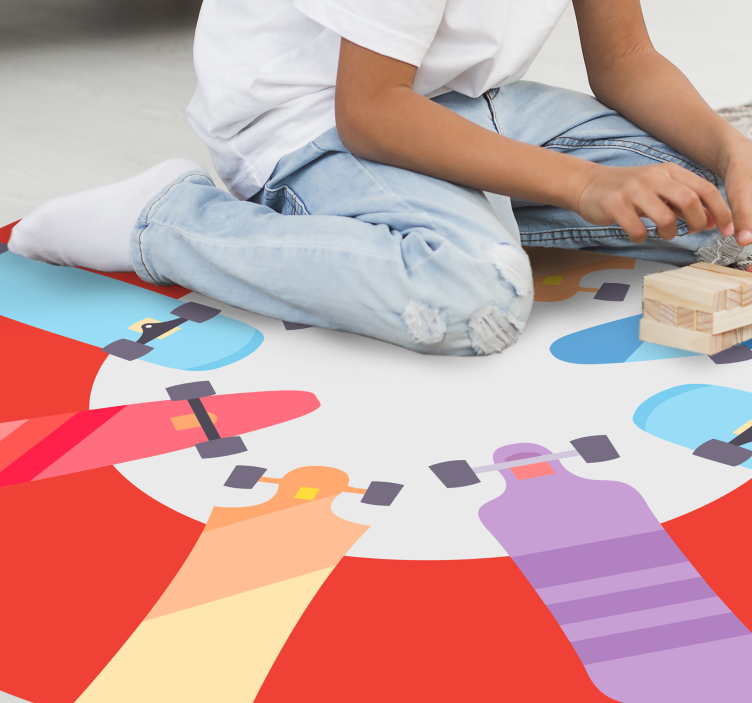 乙烯基地毯游戏 圆形棋盘游戏 - TenStickers