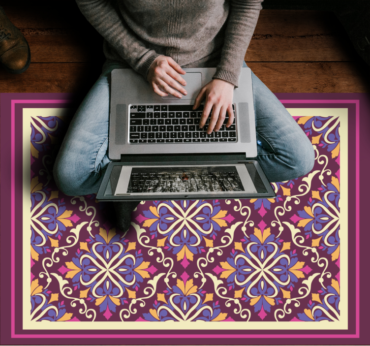 乙烯基地毯几何 华丽的瓷砖图案 - TenStickers