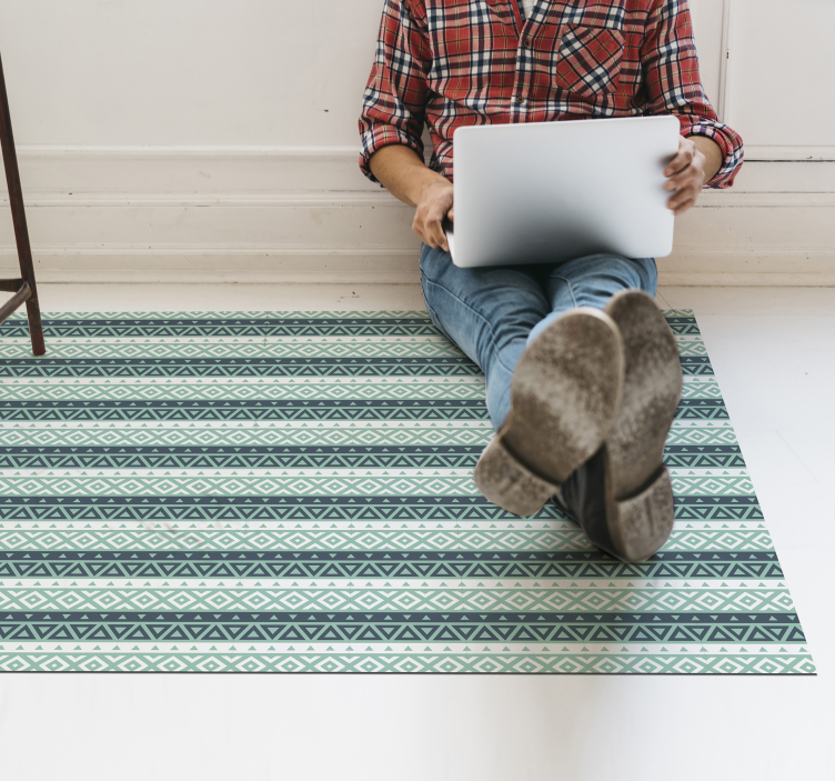 乙烯基地毯客厅 几何图案家居装饰 - TenStickers