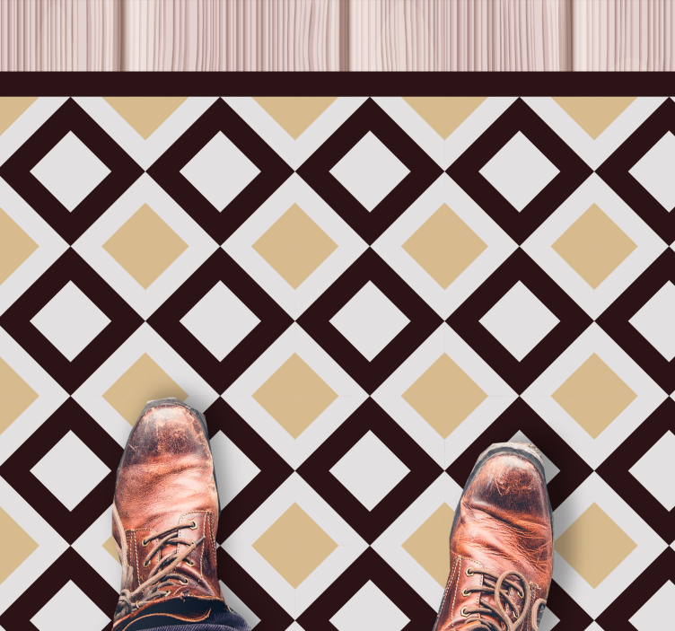 乙烯基地毯几何钻石元素 - TenStickers