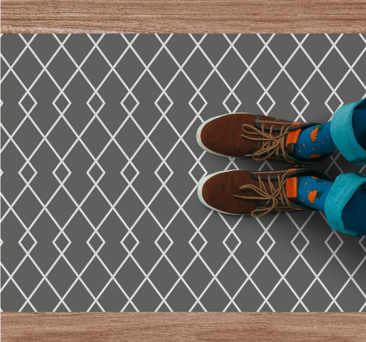 乙烯基地毯几何优雅钻石排列 - TenStickers