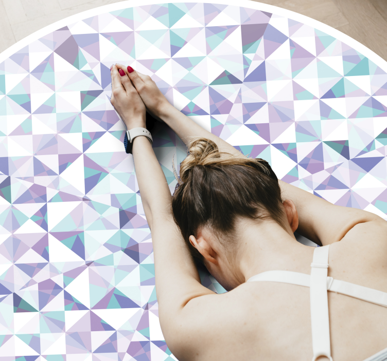 乙烯基地毯几何 几何万花筒 - TenStickers