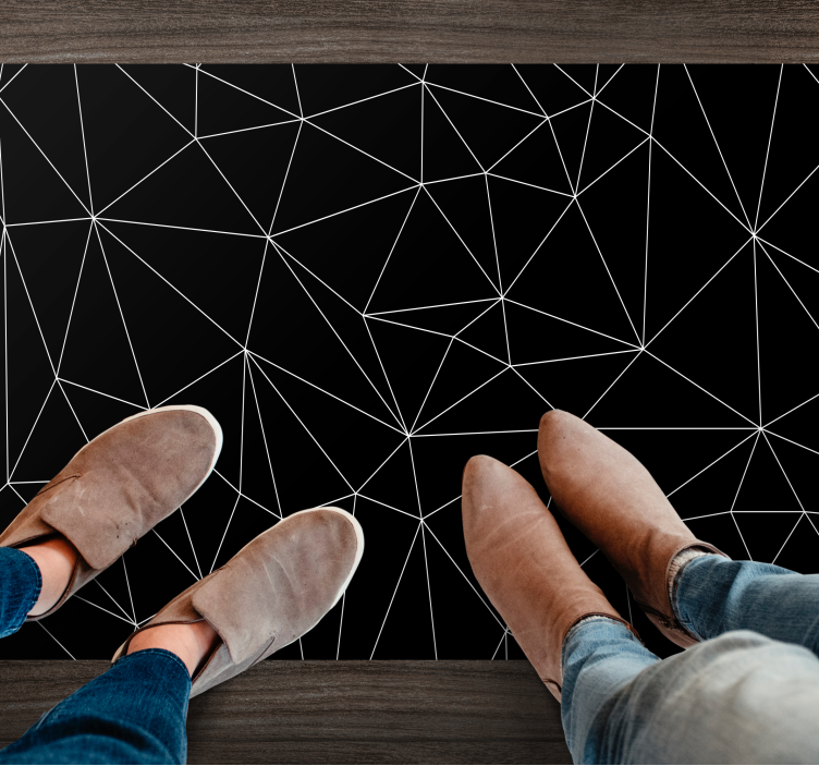 乙烯基地毯几何 几何线条 - TenStickers