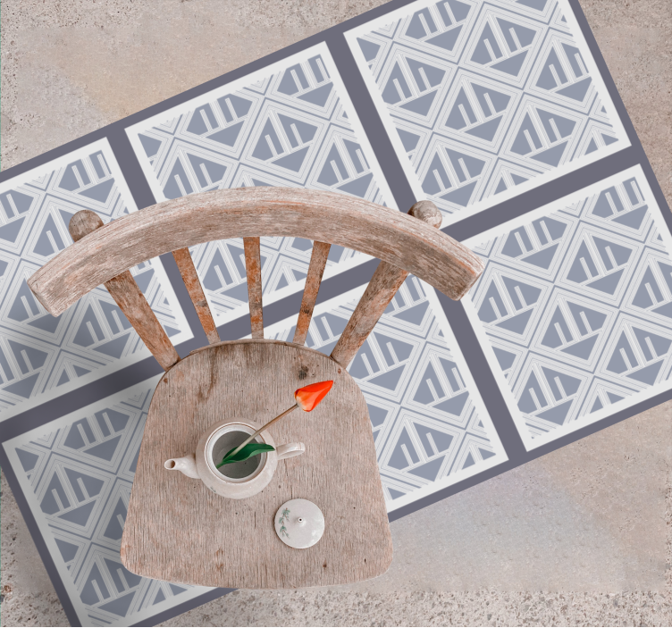 乙烯基地毯几何 几何图案阵列 - TenStickers