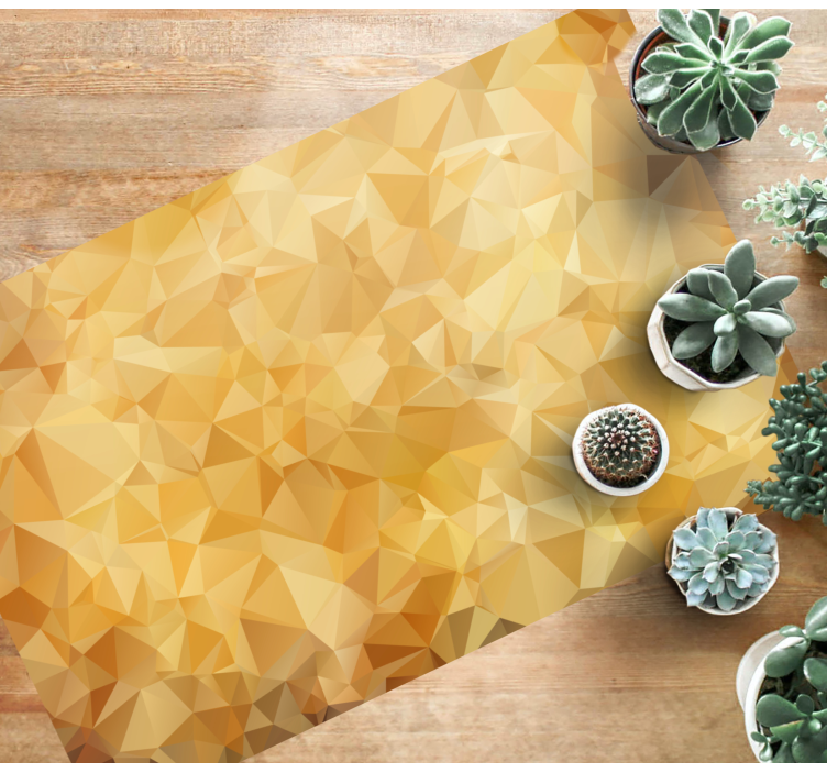 乙烯基地毯几何 金色图案 - TenStickers