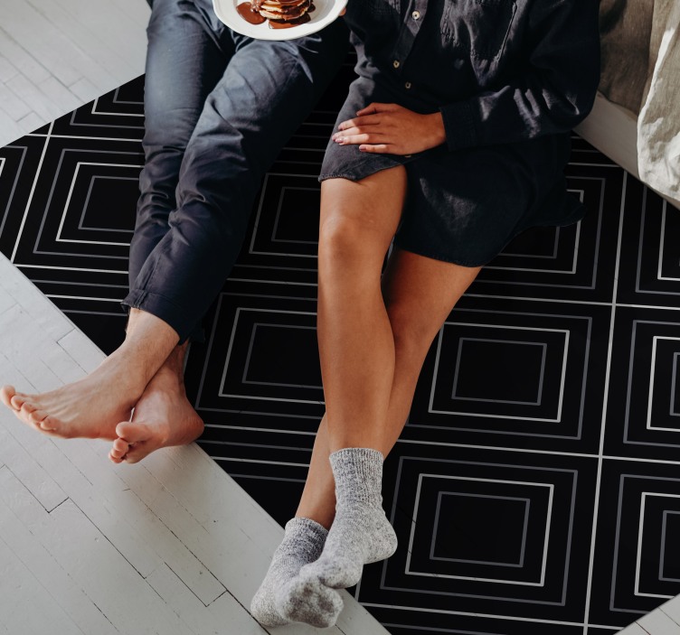 乙烯基地毯几何 单色几何 - TenStickers