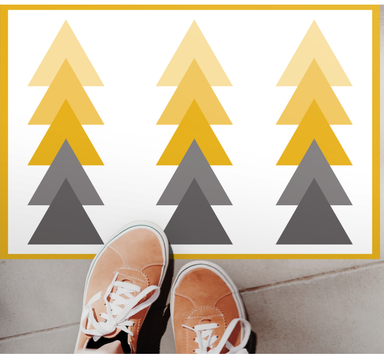 乙烯基地毯几何三角形色彩瀑布 - TenStickers