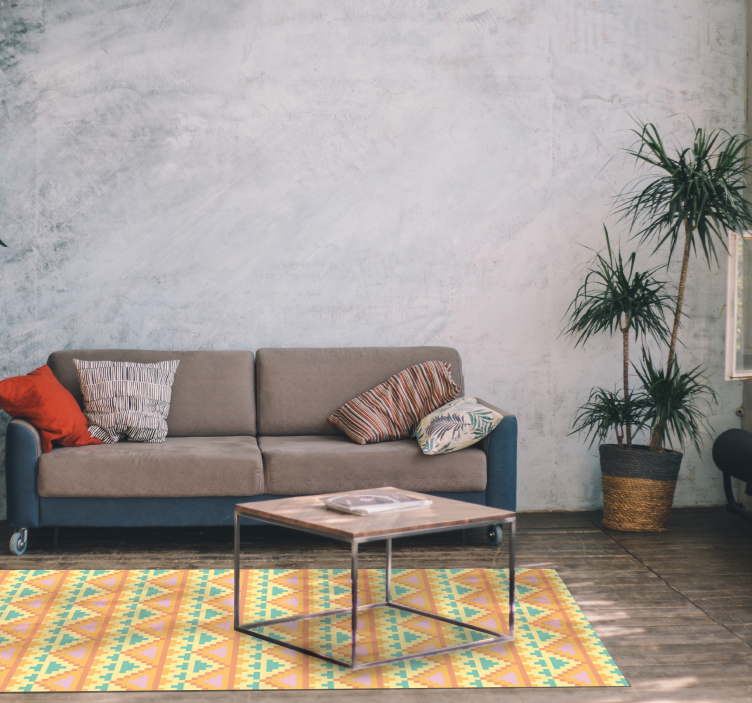 乙烯基地毯几何 部落图案装饰 - TenStickers