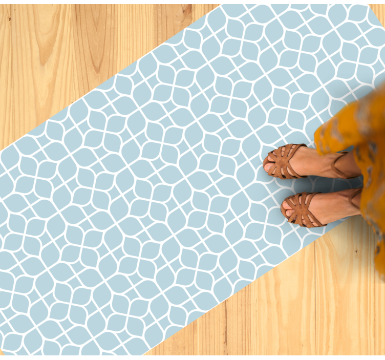 乙烯基地毯几何白色和灰色元素 - TenStickers