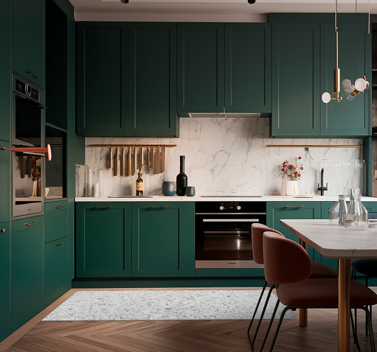 灰色水磨石质地乙烯基地毯 - TenStickers