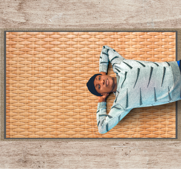 乙烯基地毯大厅编织篮子纹理 - TenStickers