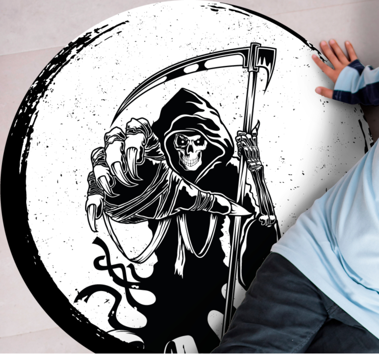 乙烯基地毯万圣节死神图案 - TenStickers