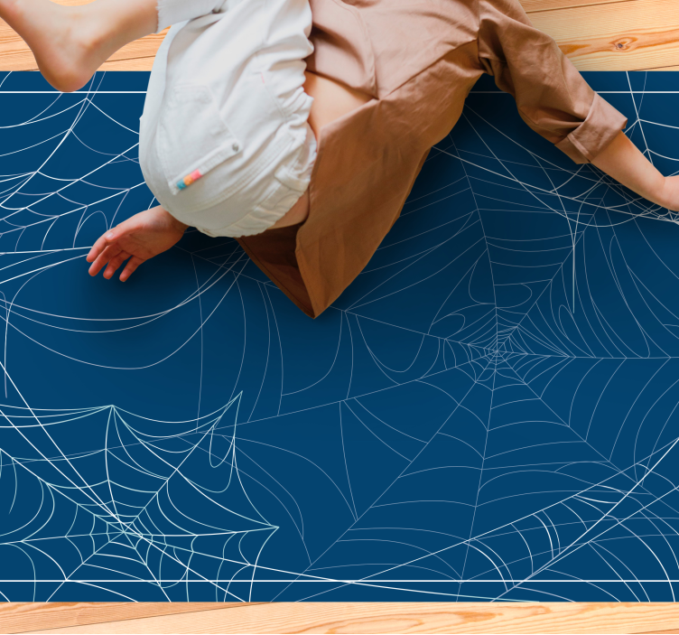 乙烯基地毯万圣节蜘蛛网图案 - TenStickers