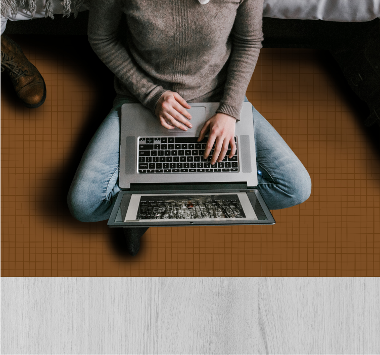 “日本风格”织物效果客厅地毯 - TenStickers