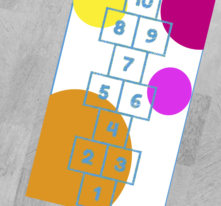 孩子们跳游戏乙烯基地毯游戏垫 - TenStickers