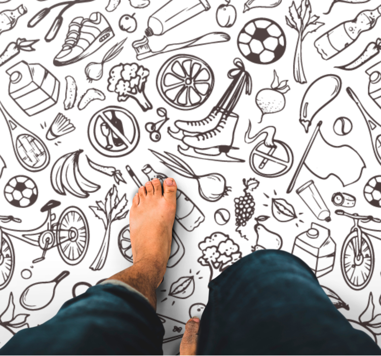 乙烯基地毯适合活力生活方式的标志 - TenStickers