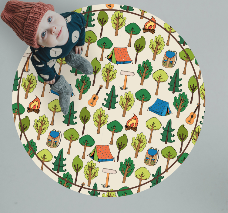 乙烯基地毯带您体验露营冒险场景 - TenStickers