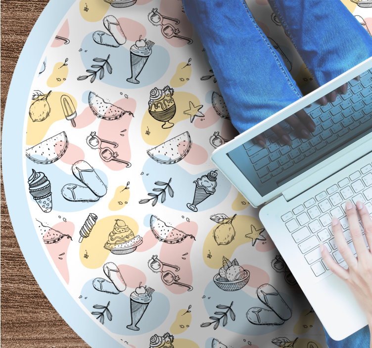 乙烯基地毯 糖果乐趣系列 - TenStickers