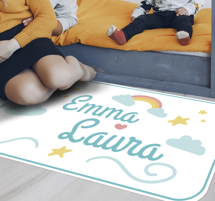 乙烯基地毯双名彩虹款 - TenStickers