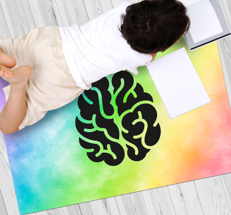 乙烯基地毯 教育彩虹 - TenStickers