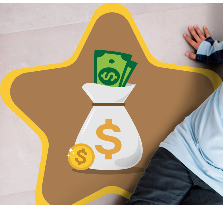 乙烯基地毯配钱袋标志设计 - TenStickers