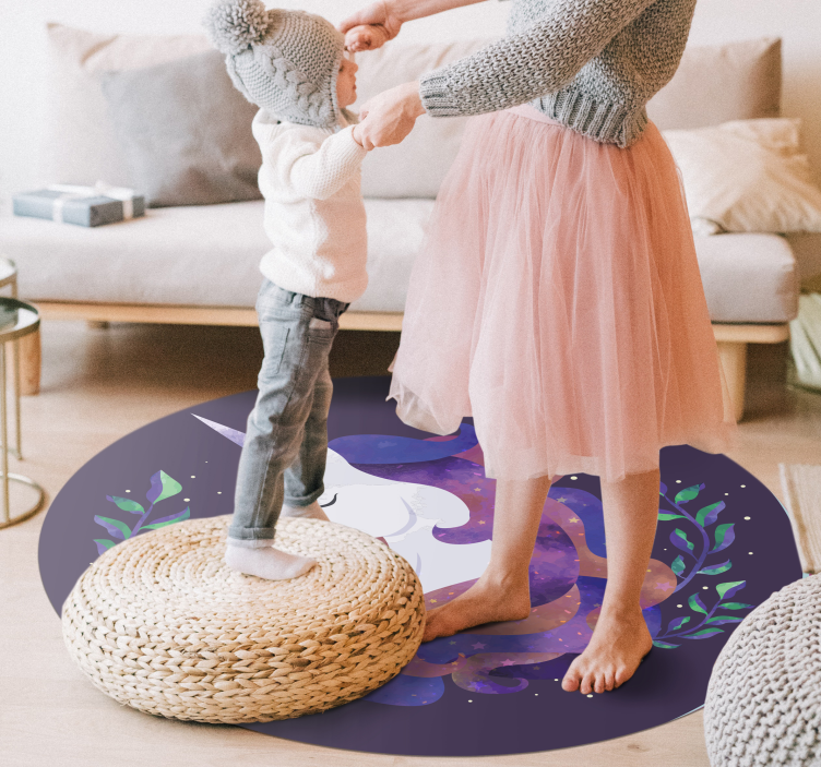 乙烯基地毯 神秘的独角兽 - TenStickers