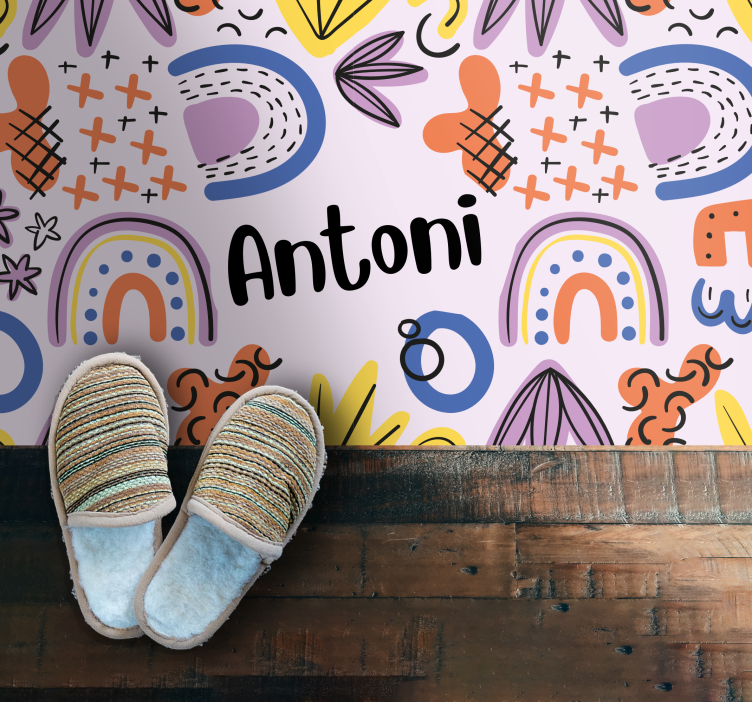 乙烯基地毯 北欧几何风格定制款 - TenStickers