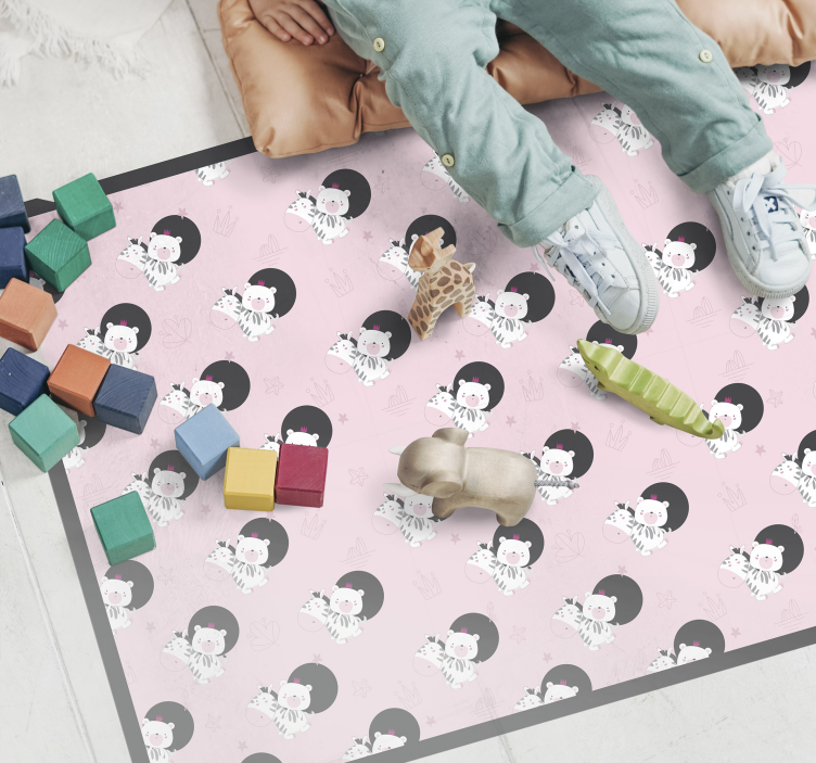 乙烯基地毯 儿童 俏皮的芭蕾舞女演员图形 - TenStickers