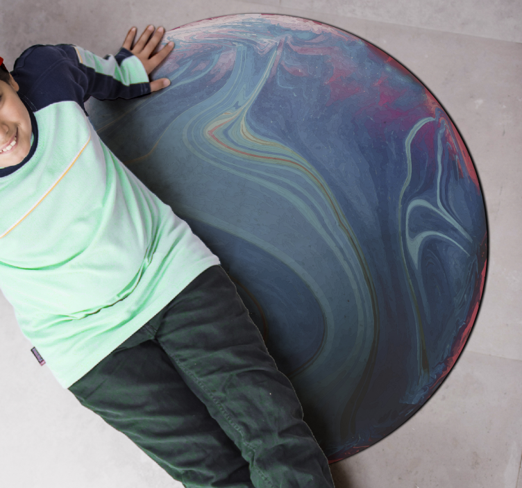 乙烯基地毯 旋转大理石纹 - TenStickers