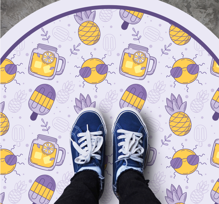 乙烯基地毯带来热带夏日乐趣 - TenStickers