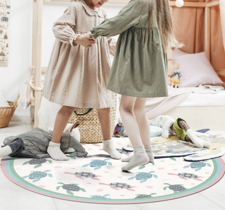 乙烯基地毯 乌龟游乐圈 - TenStickers