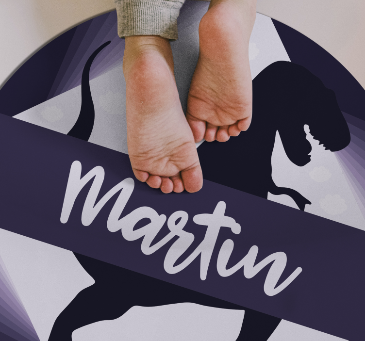 乙烯基地毯定制恐龙名字迅猛龙 - TenStickers