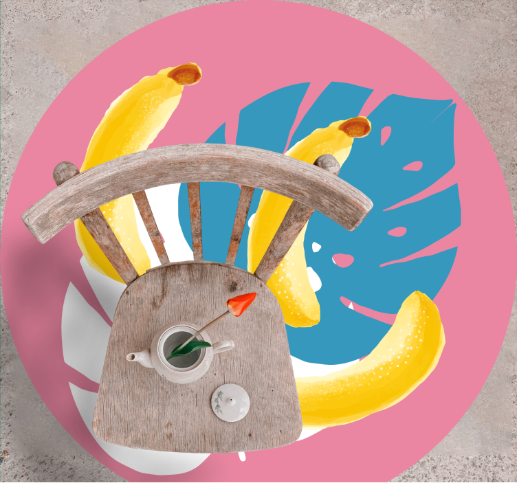 乙烯基厨房地毯热带香蕉图案 - TenStickers