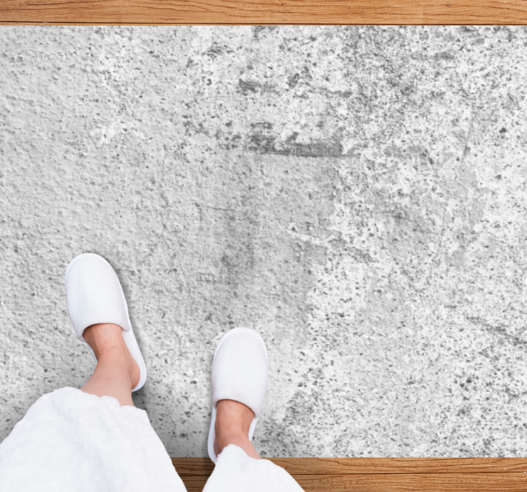 浅灰色质朴的混凝土质地地毯 - TenStickers