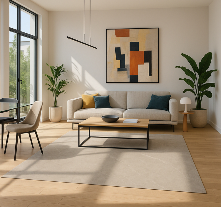 乙烯基地毯客厅 水泥普通砖 - TenStickers