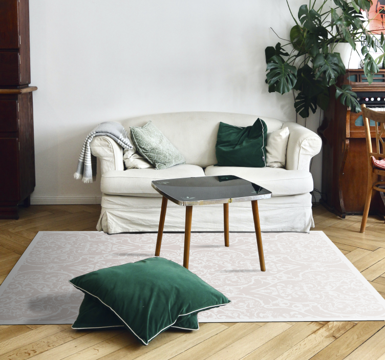 乙烯基地毯客厅优雅图案设计 - TenStickers