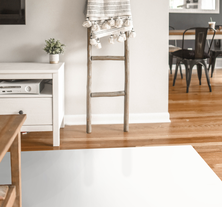 乙烯基地毯客厅简约白色表面 - TenStickers