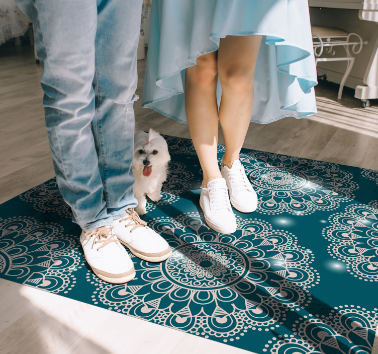 乙烯基地毯蓝色魔法图案 - TenStickers