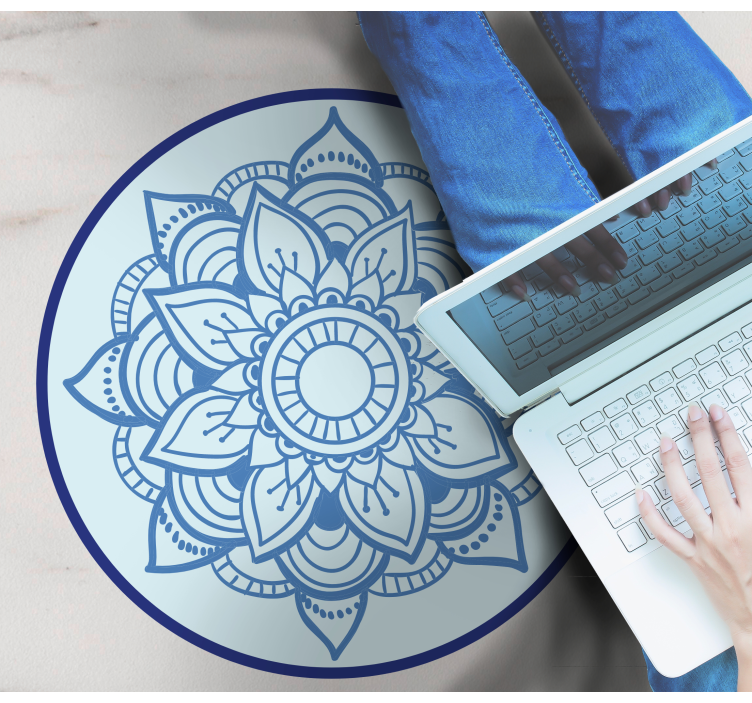 乙烯基地毯精致花卉图案 - TenStickers