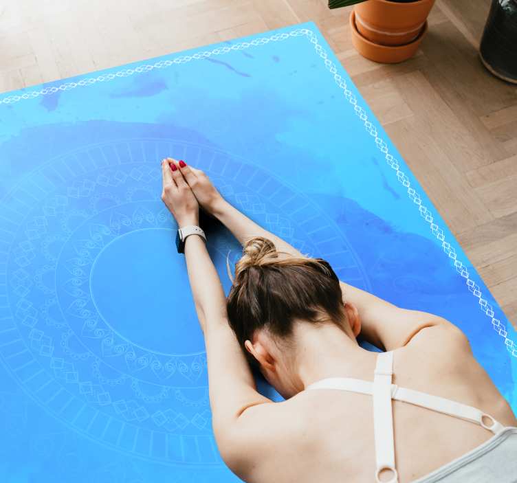 乙烯基地毯 曼陀罗冥想圈 - TenStickers