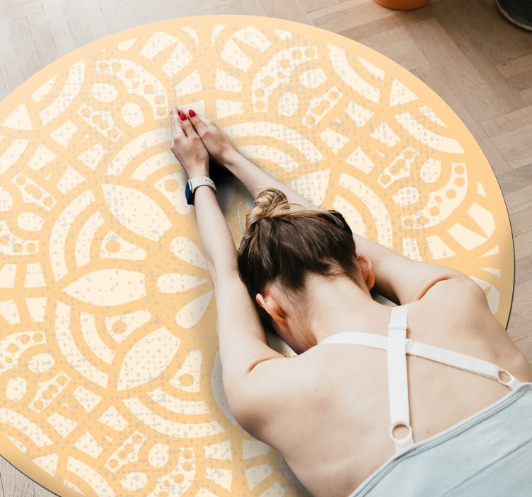 乙烯基地毯 曼陀罗图案圆圈 - TenStickers