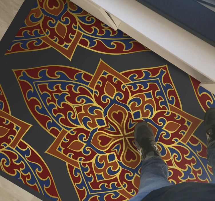 乙烯基地毯 华丽的曼陀罗设计 - TenStickers