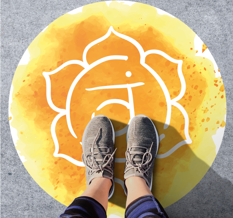 乙烯基地毯散发的脉轮符号 - TenStickers